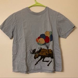 Boys Blue Hanna Andersson Moose Balloon T-shirt